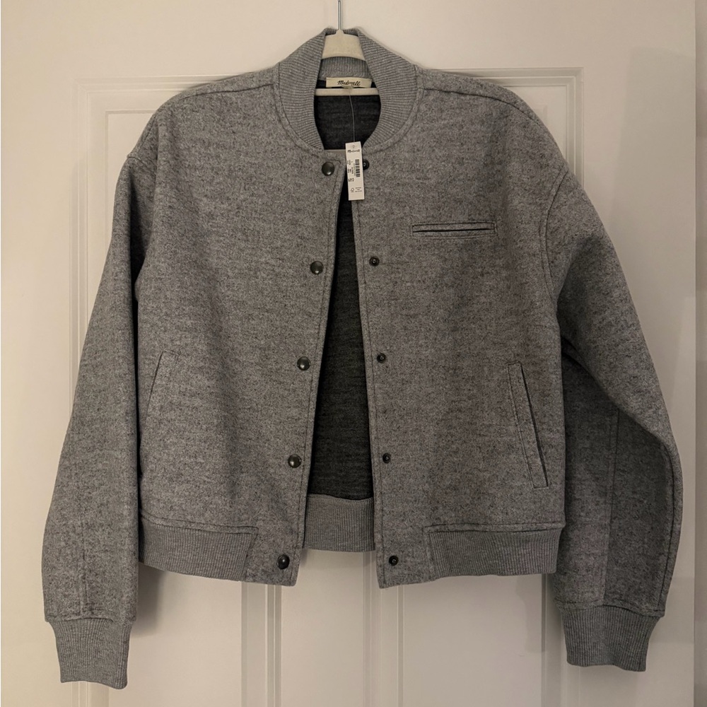 Madewell Heather Gray Wool Jacket